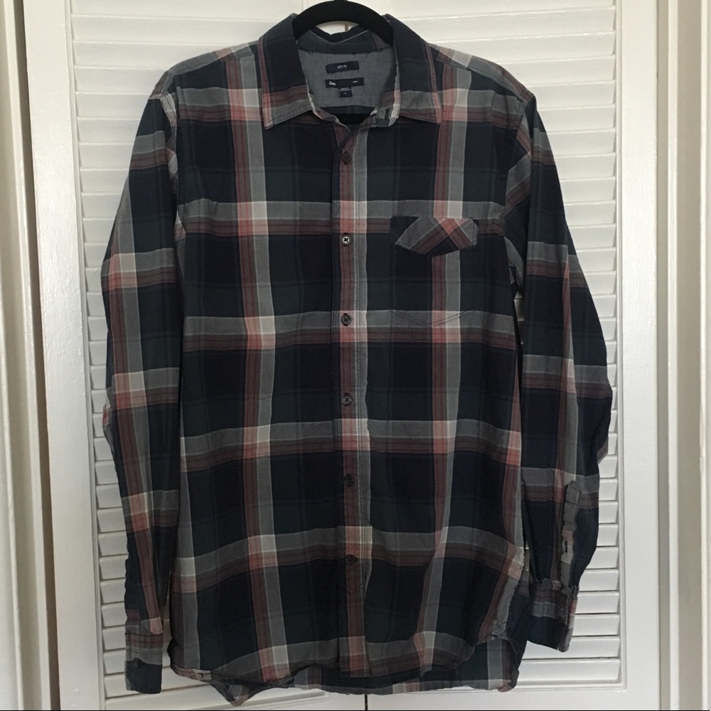 Slim Fit Gap Long Sleeve Light Weight Shirt